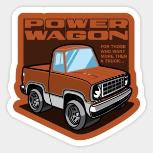 Dark Bronze Iridescent - Power Wagon (White Base) Sticker